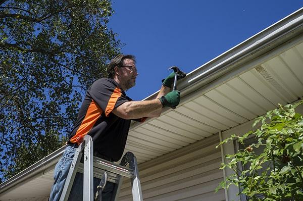 gutter repair work typically takes one to two days to complete, depending on the extent of the damage